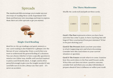 Mushroom Folk Oracle Cards Blue Angel