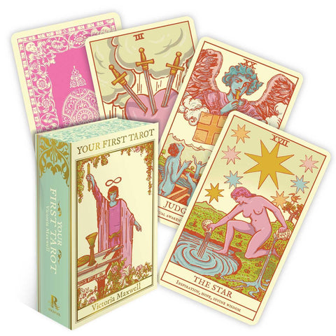 Your First Tarot Cards Deck by Rockpool Beginner Rider-Waite & Guidebook