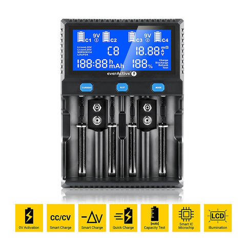 Everactive Uc4200 Professional Charger Batteries Not Included Smart Charge NEW