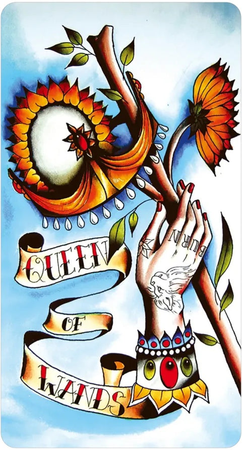 Eight Coins Tattoo Tarot Mini Borderless Deck 78 Cards by US Games