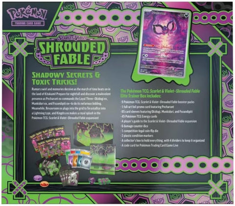 Pokemon TCG Shrouded Fable Elite Trainer Box English Pecharunt Promo