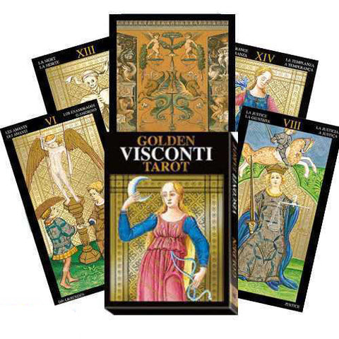 Golden Visconti Grand Trumps Tarot Deck 22 Cards Lo Scarabeo