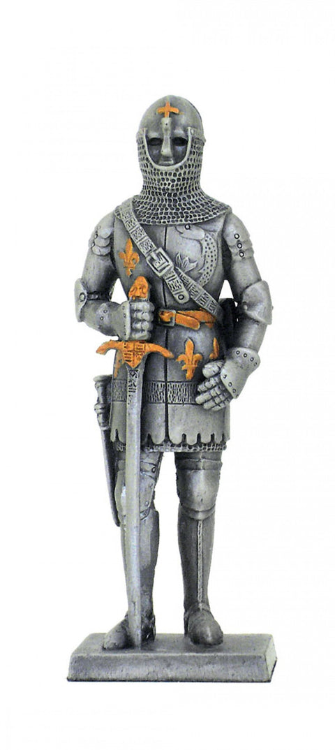 Italfama Pewter Medieval Knight Figurine Charles of Orleans 11cm Hand-Painted