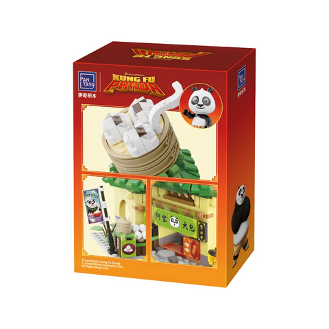 Kung Fu Panda Mini Street View Po’s Dumpling Shop Building Set