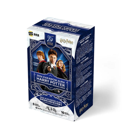 KAKAWOW Aura Harry Potter 25th Anniversary Trading Cards Box 10 Packs Sealed