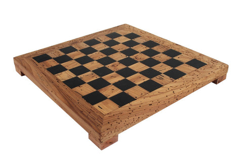 Handmade Wood & Resin Chess Board 50x50cm, 5cm Squares, Italfama Italy