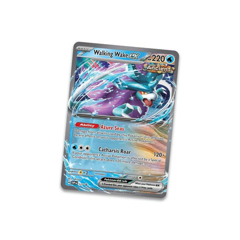 Pokemon TCG Walking Wake ex Paradox Clash Tin w/ 4 Scarlet & Violet Packs
