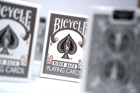 Bicycle Rider Back Grey Playing Cards Deck Magic Tricks Poker Made In USa NEW
