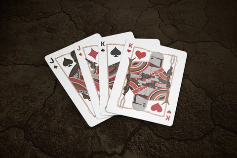Mandalorian Star Wars Theory 11 Playing Cards Deck Magic Tricks Red Black