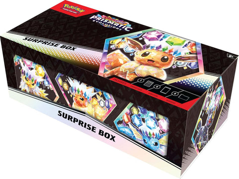 Pokemon TCG Prismatic Evolutions Surprise Box Eevee ex + 4 Boosters