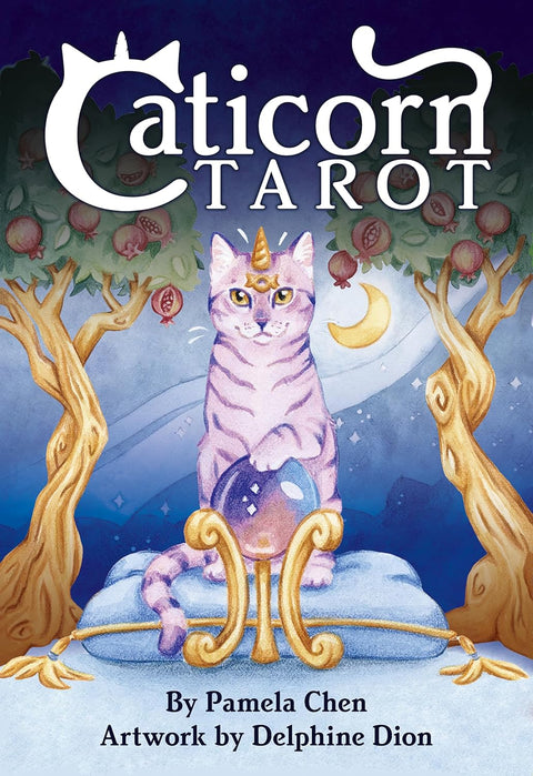 Caticorn Tarot Cards Deck & Guidebook US Games Systems By Pamela Chen Crn78