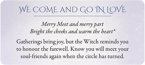 Secrets of the Witch Mini Oracle Deck by Lucy Cavendish Blue Angel