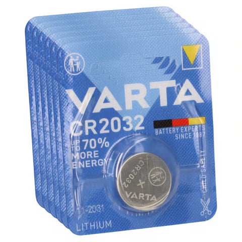 6x VARTA CR2032 3V Lithium Coin Cell Button Batteries DL2032 E-CR2032