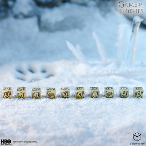 Game of Thrones Stark D6 Dice Set 10pcs – Q WORKSHOP Official Direwolf