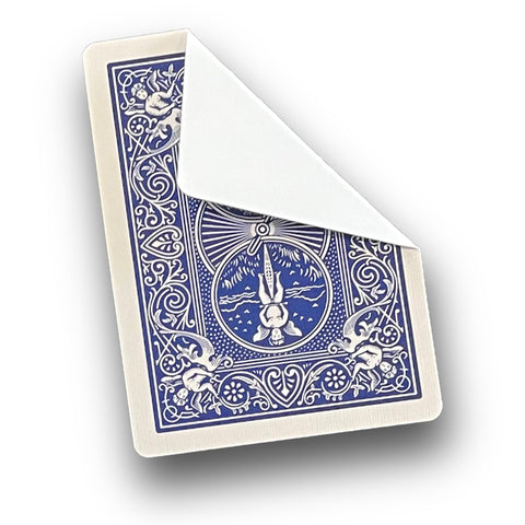 4x Bicycle Rider Back Blank Face Blue Playing Cards Decks for Magic Tricks