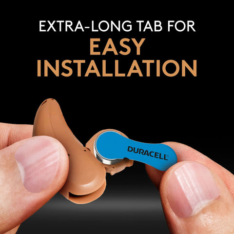 60x Duracell 675 Hearing Aid Batteries Zinc Air 1.45V Mercury Free