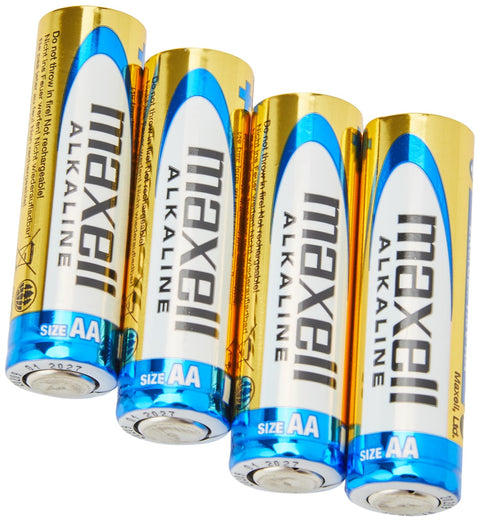 4x Maxell AA LR6 Super Alkaline 1.5V Batteries Blister Pack