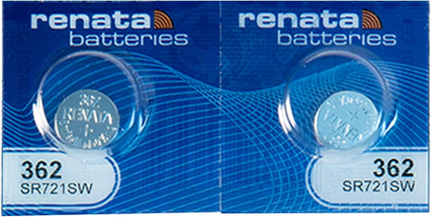 2x Renata 362 SR721SW Silver Oxide 1.55V Watch Batteries AG11