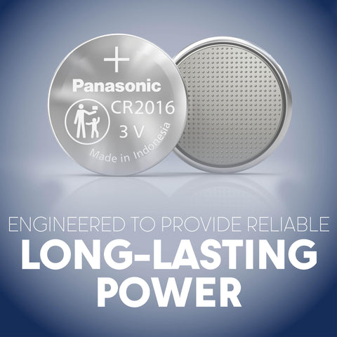 4x Panasonic CR2016 3V Lithium Coin Cell Batteries DL2016 ECR2016