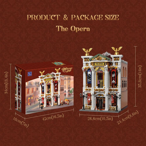 Opera Theatre Building Blocks Set by Pantasy