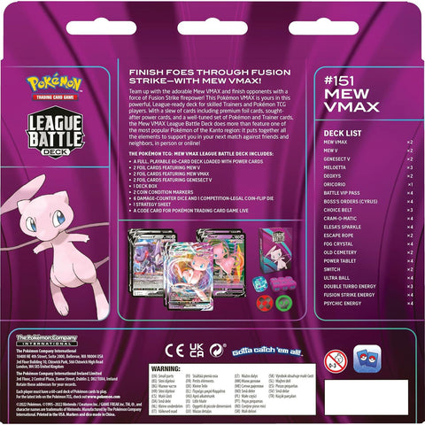 Pokémon TCG: Mew VMAX League Battle Deck (ENG)