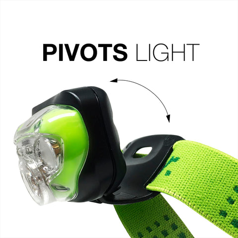 Energizer Vision HD+ LED Headlamp 350 Lumens Green + 3x AAA Batteries