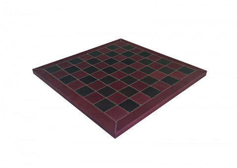 Italfama Leather Chess Board 32x32cm Handmade in Italy 3.5cm