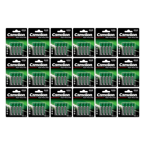 72x Camelion Super Heavy Duty AAA R03P batteries - 18 blister packs of 4
