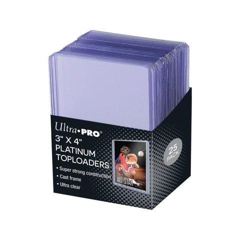 Ultra Pro: 3x4 inch Clear Platinum Toploader (25 Pieces)