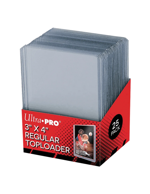 Ultra Pro 3x4 Inch Regular Toploader, 25 Pack