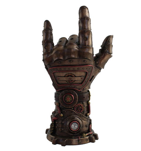 Italfama I Love You Hand Statue 23cm Resin Bronze Home Decor Sculpture