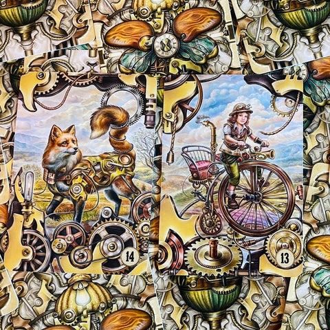 Steampunk Lenormand Oracle Cards Lo Scarabeo Barbara Moore Diana Cammarano NEW