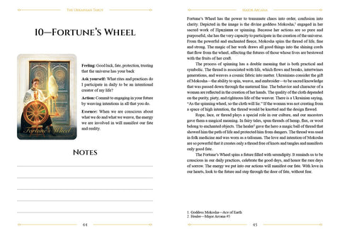 Ukrainian Tarot Deck & Guidebook 78 Cards by Schiffer Publishing