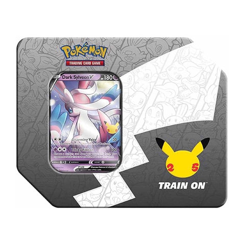 Pokemon TCG Celebrations Dark Sylveon V Tin with 8 Booster Packs EN