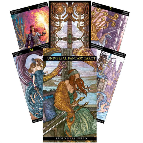 Universal Fantasy Tarot Deck Cards Esoteric Fortune Telling Lo Scarabeo