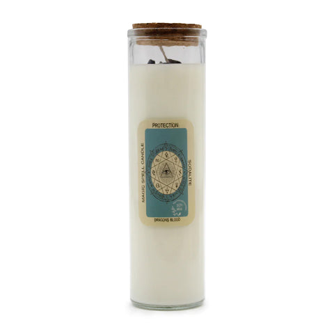 Protection Magic Spell Candle Dragon's Blood Soy Wax 50hr AW Gifts