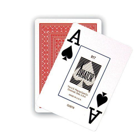Aviator Jumbo Index Red Deck Poker Playing Cards Magic Tricks USPCC USA
