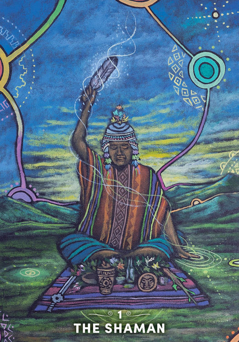 The Shaman's Tarot 78-Card Deck with English Guidebook, Hay House Authentic