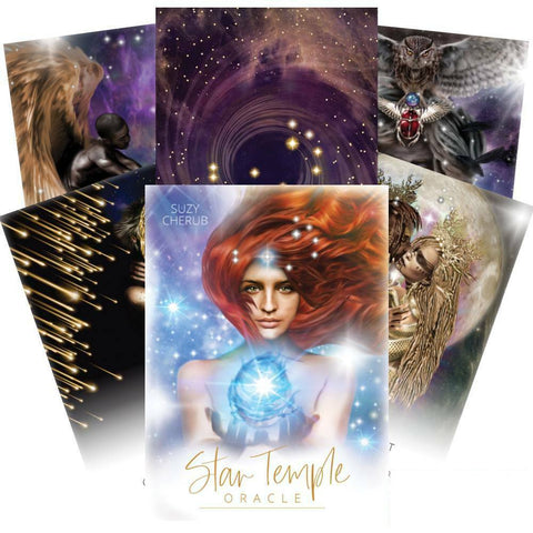 Star Temple Oracle Cards Deck by Suzy Cherub, 44 Card Set, Blue Angel