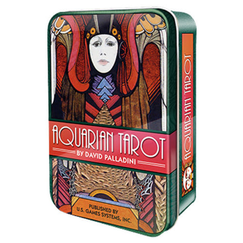 Aquarian Tarot Deck in Collectible Tin by US Games Systems, 78 Cards