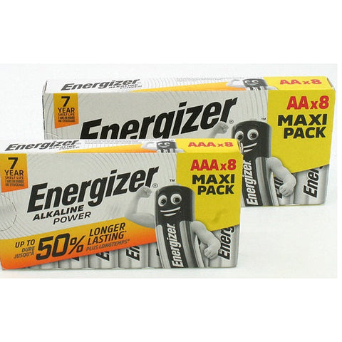 8x Energizer AA Alkaline Power 1.5V LR6 MN1500 Batteries