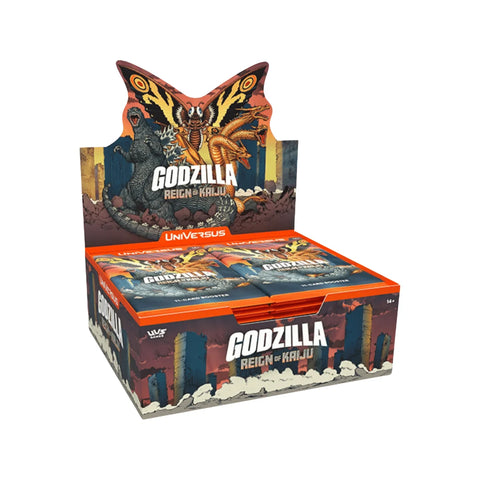 UniVersus Godzilla Reign of Kaiju Booster Box CCG Cards, 24 Packs
