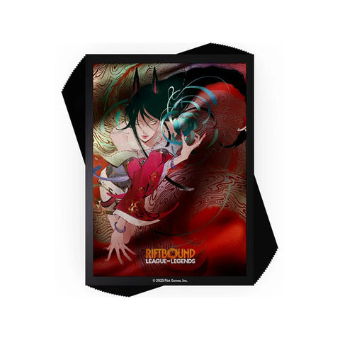 100x Riftbound League of Legends Ahri TCG Card Sleeves Deck Protectors
