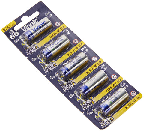 20x Vinnic 23A 12V Alkaline Batteries A23 V23GA High Voltage