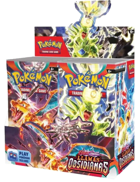 Pokémon TCG Obsidian Flames Booster Box Spanish Latam, 36 Booster Packs
