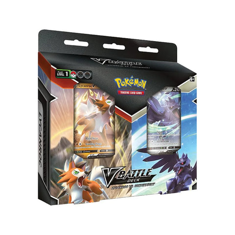 Pokémon TCG Lycanroc V vs Corviknight V Battle Deck Bundle 2x60 Cards + Coins