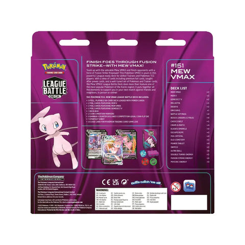 Pokémon TCG Mew VMAX League Battle Deck 60-Card Fusion Strike w/ Genesect V