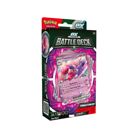 Pokemon TCG Tinkaton ex Battle Deck 60-Card Starter Set w/ Coin Code Card