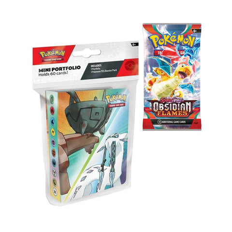 Pokemon TCG Obsidian Flames Mini Portfolio Album with Booster Pack