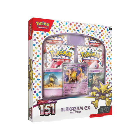 Pokemon TCG Scarlet & Violet 151 Alakazam ex Box – 4 Boosters & Promo Set